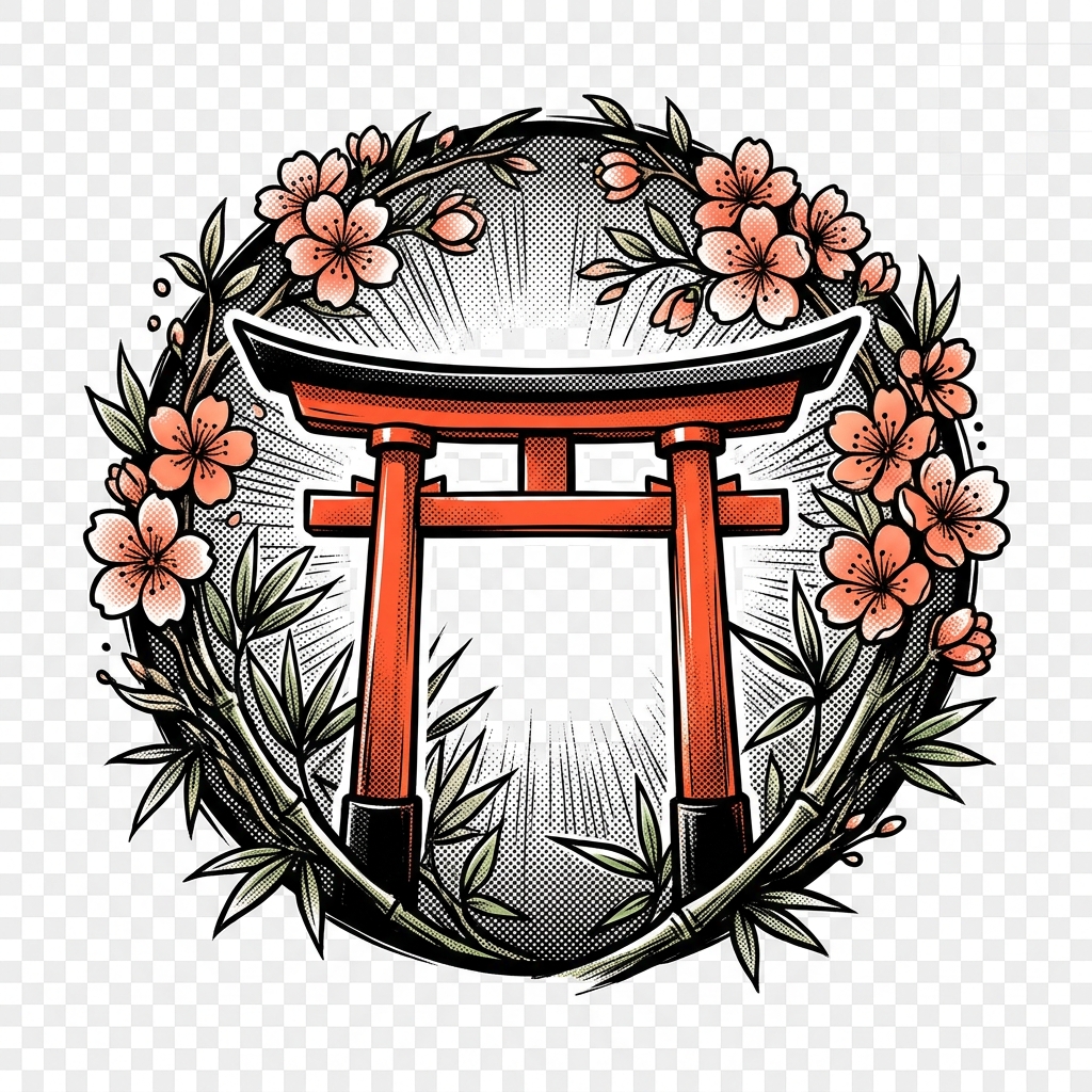 Torii Gate Manga Emblem